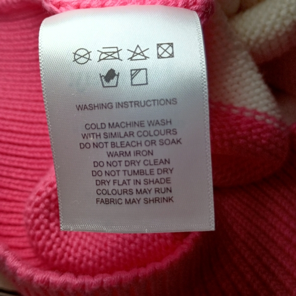 Charlie Holiday Oversized Sunset Strip Penny Knit Sweater Size 6 - Picture 7 of 8